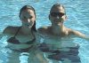 Aideen and Rod in the pool
