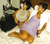 Tisha and Nancy relaxing